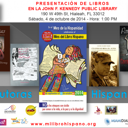 Octubre 4: Las autoras Doria García-Alvernaz, María Perry, Connie Charry Marín y Patty Rebellón, presentarán sus libros en la JFK Public Library Octubre 4: Las autoras Doria García-Alvernaz, María Perry, Connie Charry Marín y Patty Rebellón, presentarán sus libros en la JFK Public Library