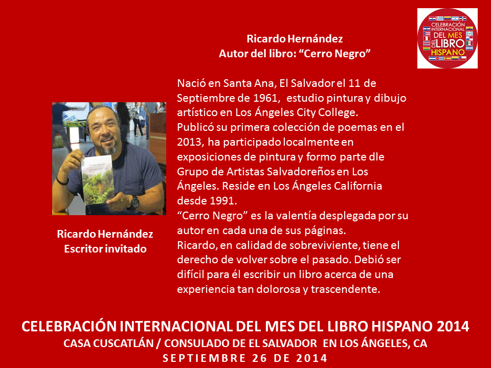 Ricardo Hernández Mes del Libro Hispano