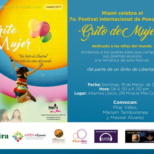 7° Festival Internacional de Poesía y Arte GRITO DE MUJER 7° Festival Internacional de Poesía y Arte GRITO DE MUJER