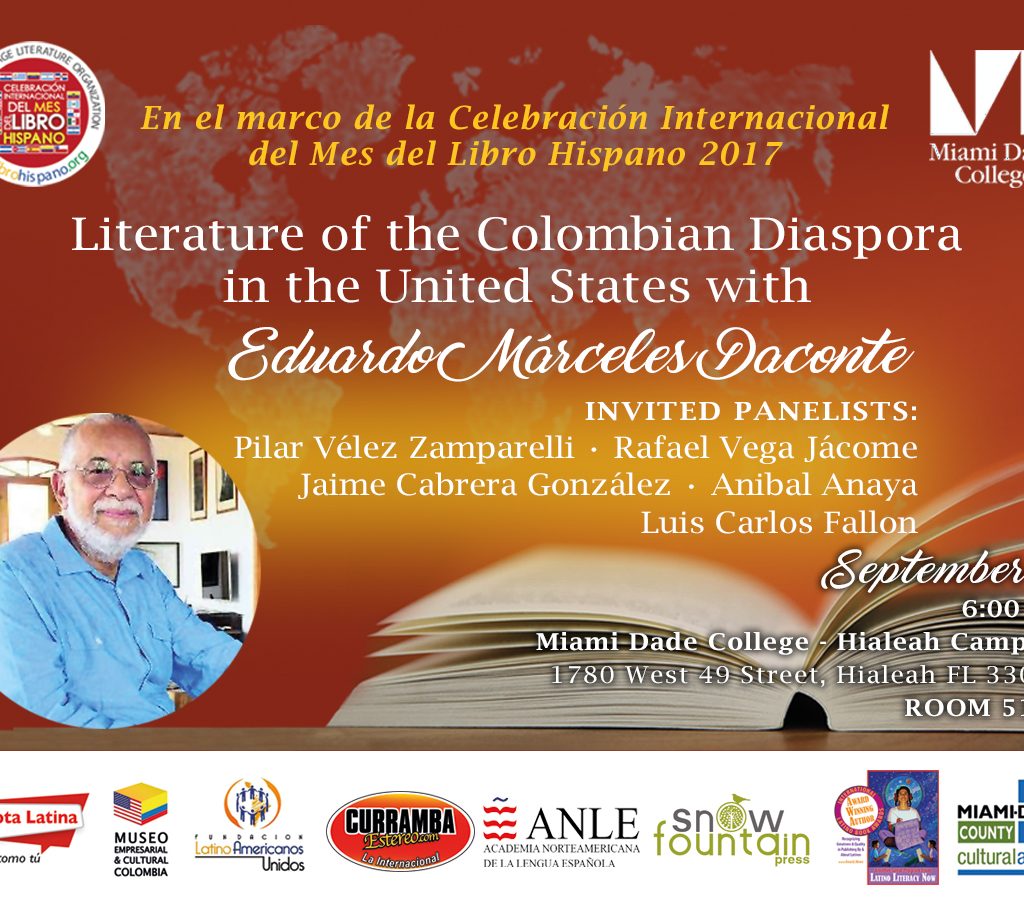 Milibrohispano y MDC Hialeah promovieron conversatorio sobre la literatura de la diáspora colombiana